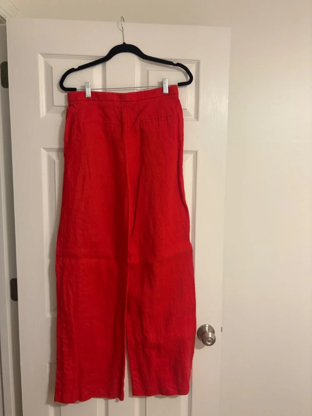 Mango STRAIGHT-FIT LINEN SUIT PANTS